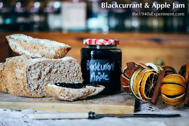 blackcurrant and apple jam